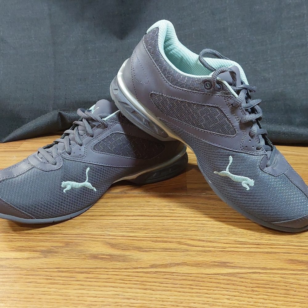Womens Gray/Mint Puma Tazon 6 Sneakers tennis shoes